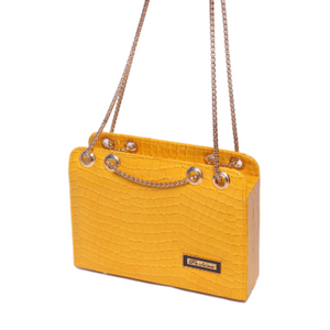 Stylish double chain handbag